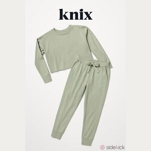 Knix sage green lounge set